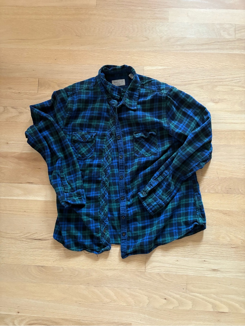 Blue & Green weatherproof Plaid Flannel Shirt